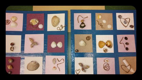 tableau nature coquillages