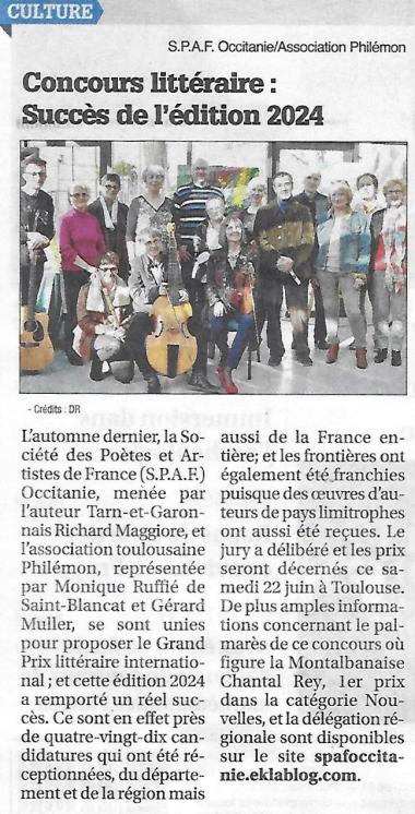ECHOS DU CONCOURS 2024