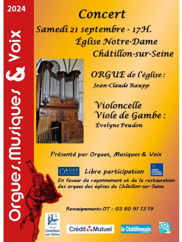 "Patrimoine en Musique" , un concert donné à l'église Saint-Pierre par Orgues, Musique et Voix