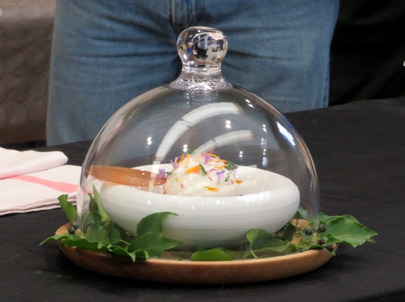 Takashi Kinoshita a démontré tout son savoir-faire au Salon Arts et Saveurs du Lions Club Châtillonnais