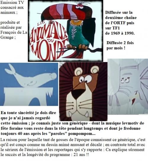 Nostalgiques ? les animaux du monde
