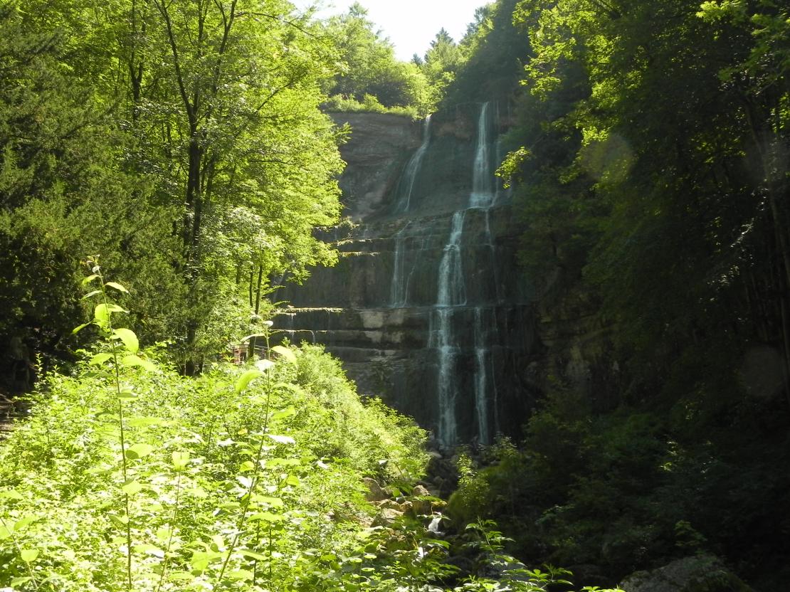 L'Eventail de la cascade du Hérisson