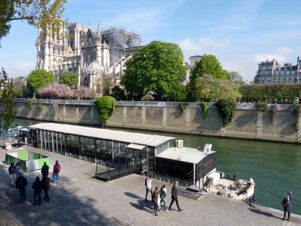 Balade autour de Notre-Dame mutilée