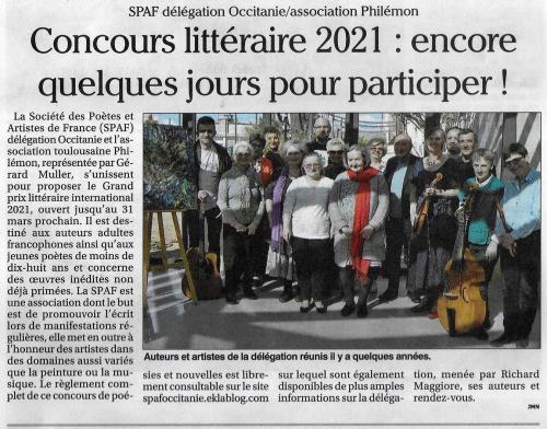 ANNONCES DU CONCOURS
