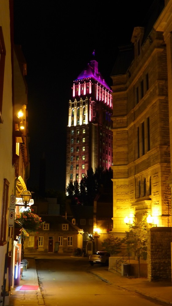 Le Vieux-Québec : vues de nuit...