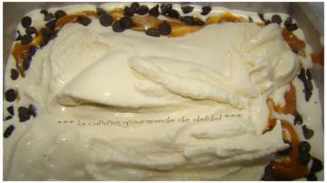 GLACE MC FLEURY,CARAMEL,PÉPITES DE CHOCOLAT