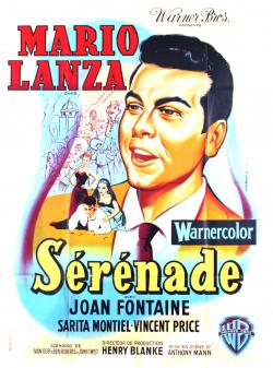 SERENADE BOX OFFICE FRANCE 1957 AFFICHE DE JEAN MASCII