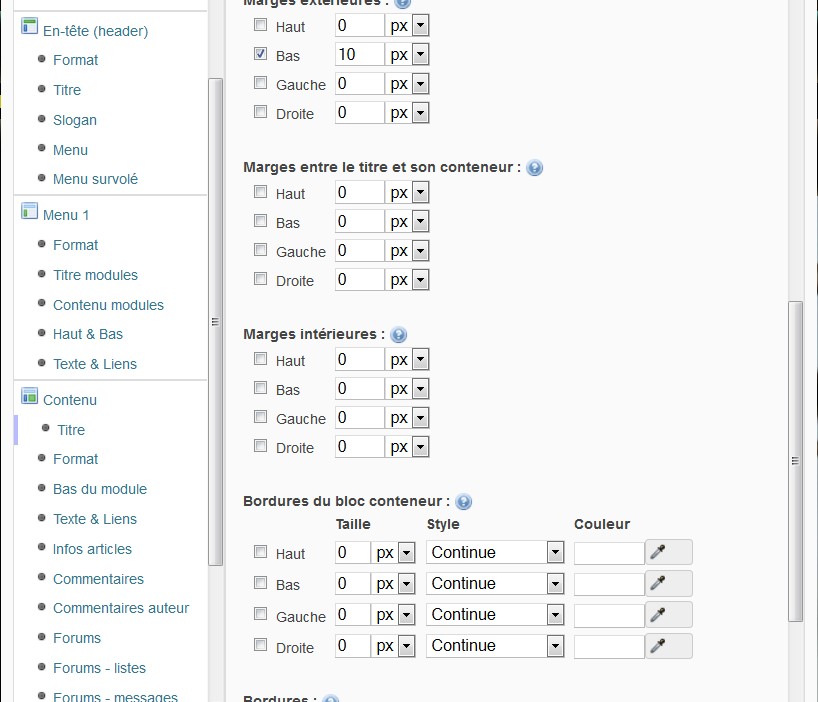 Exemple de thème à l'usage des débutants