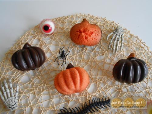 Les citrouilles en coque de chocolat