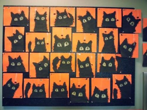 Idée art Pinterest : chat noir (2)