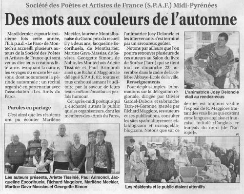 TOUJOURS DES ARTICLES