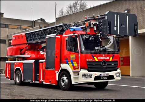 Nouvelle auto-échelle pour les pompiers de Courtrai