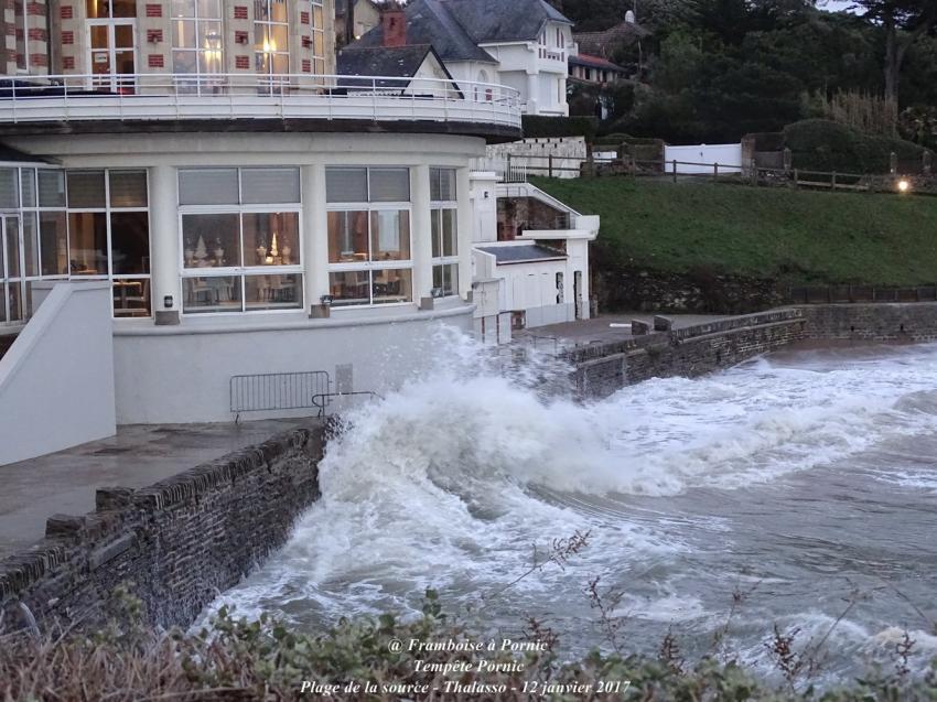 Pornic, Tempête du 12 janvier 2017