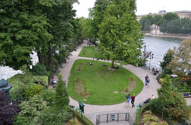 L'Île de la Cité : Le square du Vert-Galant