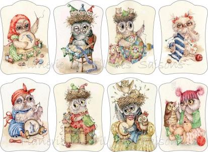 Hiboux !!! cartonnettes