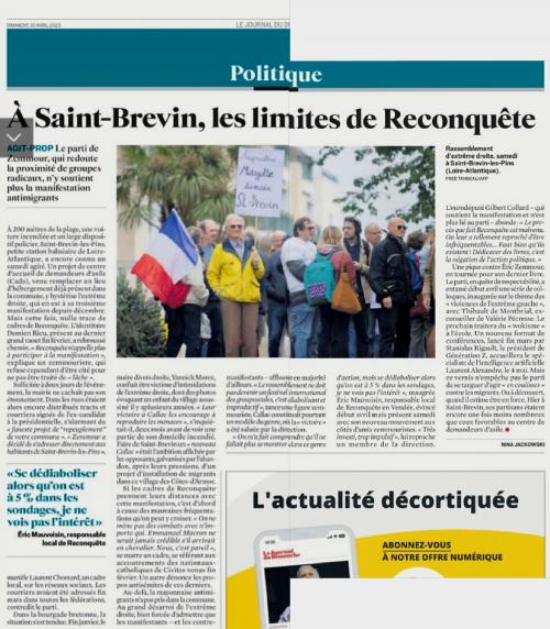 2023 04 29 - Saint-Brévin-les-Pins - article de presse