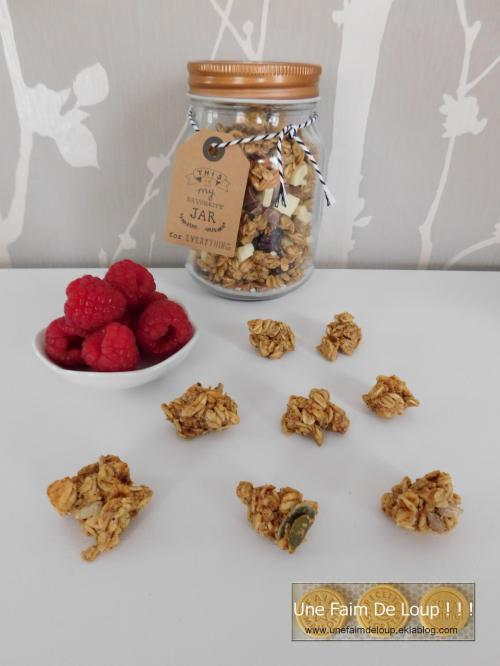 Granola aux graines et purée de noisettes 