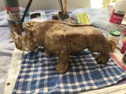 LE RHINOCEROS /Patine de finition