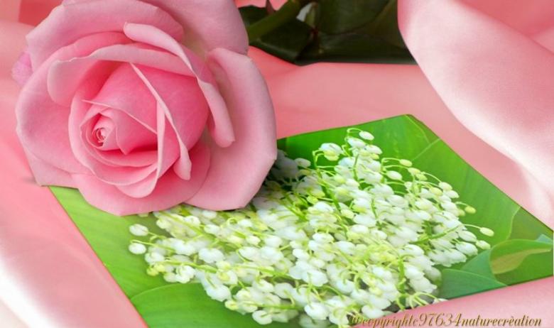 des fonds (fête du Muguet )pour vos créations