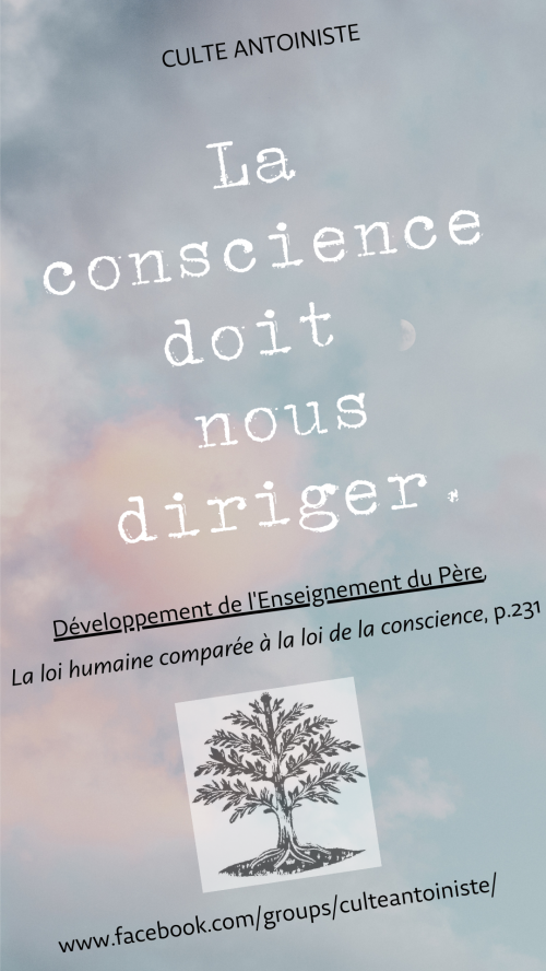 Développement, La loi humaine comparée à la loi de la conscience (p.231)