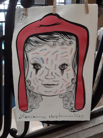 Une forêt de dessins de Marianne à la Mairie du 5ème