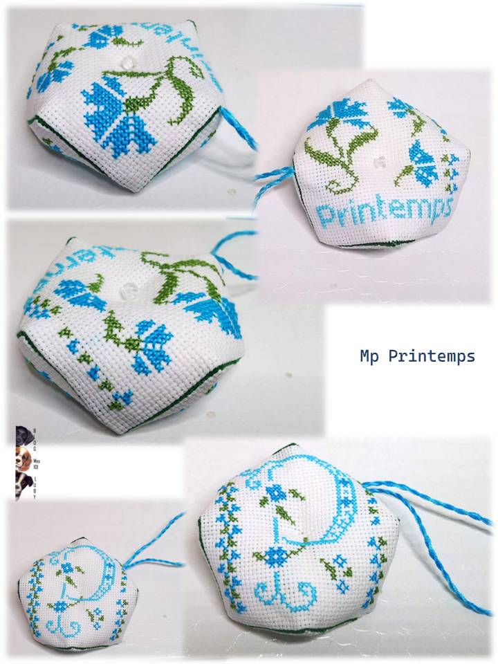 Biscornu de printemps