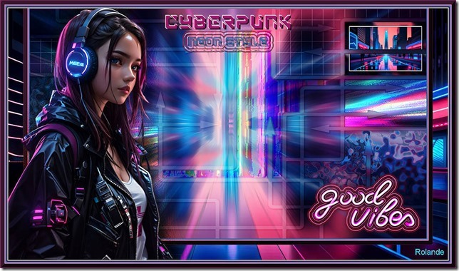 Cyberpunk, neon style
