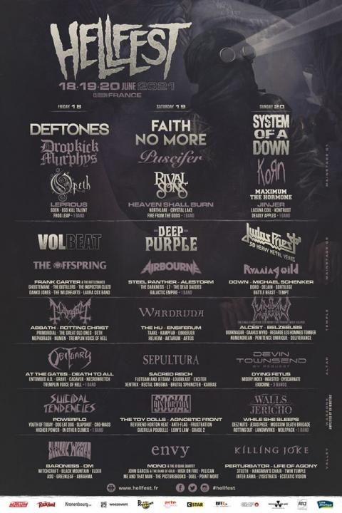 HELLFEST OPEN AIR - L'affiche 2021 dévoilée