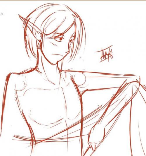 • Croquis Aldaron adolescent [WIP]