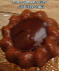 MINI ST HONORÉ CHOCOLAT,CHOCOLAT CARAMEL BEURRE SALÉ