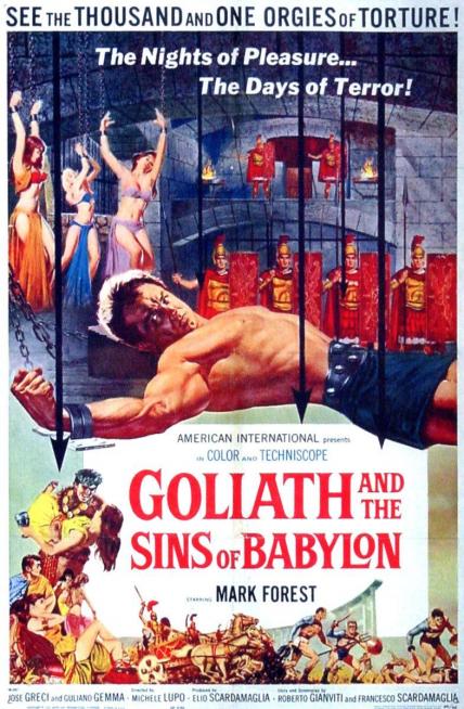 GOLIATH AND THE SINS OF BABYLONE BOX OFFICE USA 1963