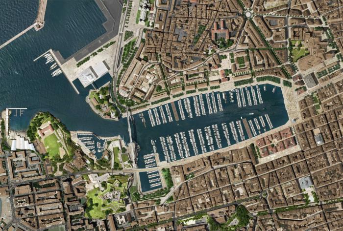 Le vieux port de Marseille  (Bouches-du-Rhone)