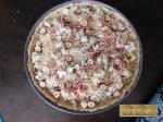 Tarte aux pomme de terre, roquefort et noisettes