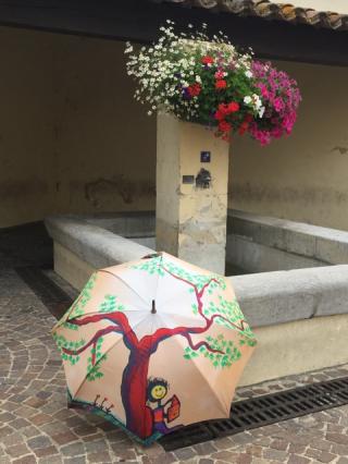 Ombrelles et fontaines
