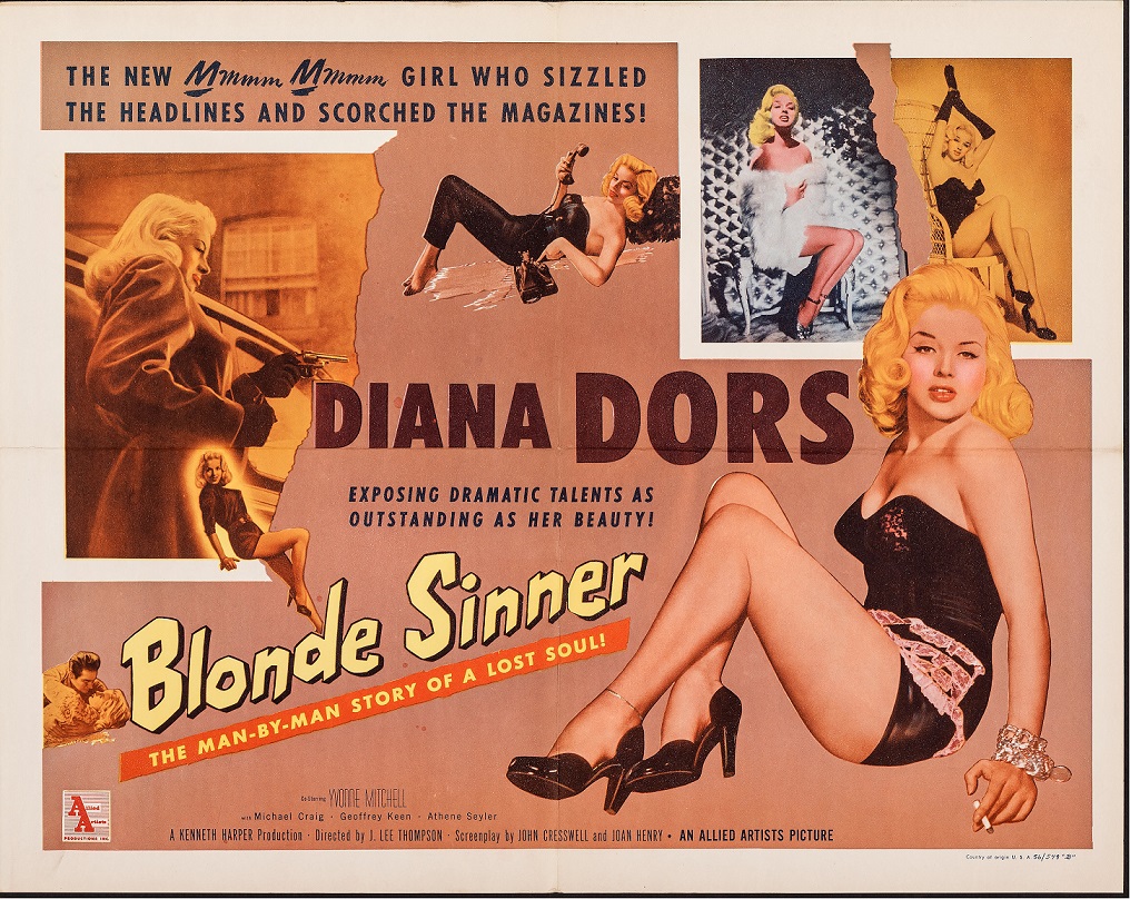 BLONDE SINNER BOX OFFICE USA 1957