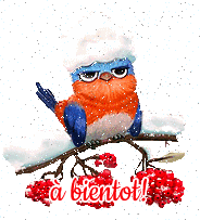 A BIENTÔT à plus tard blinkie hiver, automne et pluie
