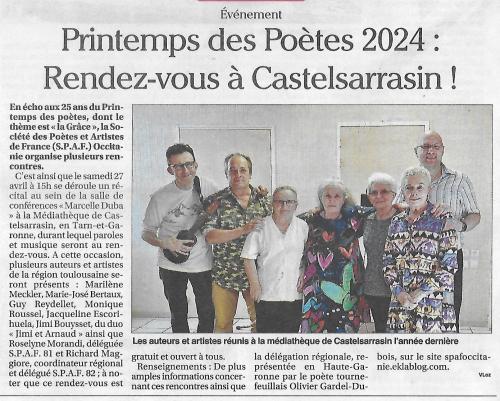 ANNONCES DU 27 AVRIL