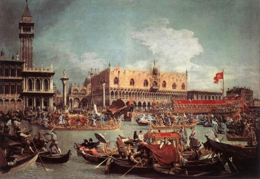 Peinture de Canaletto, peintre italien