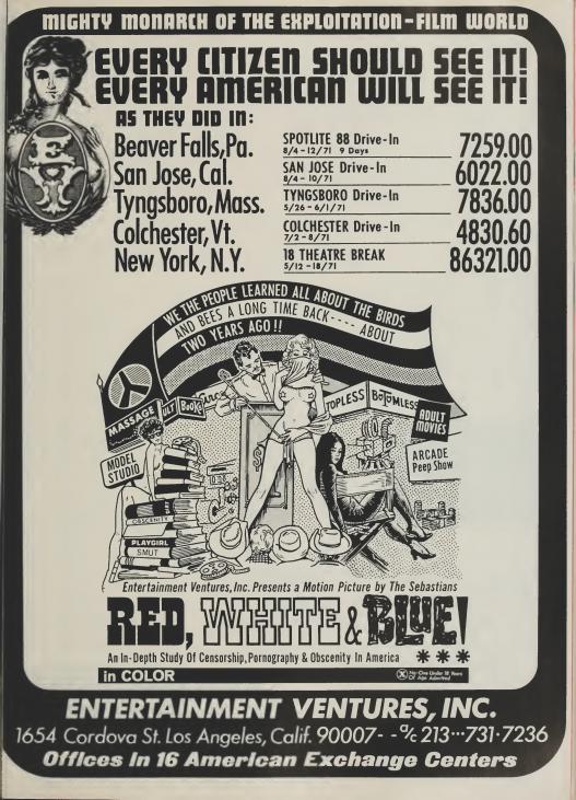 BOX OFFICE USA DU 22/07/1971 AU 28/07/1971