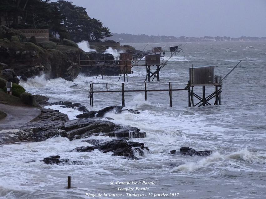 Pornic, Tempête du 12 janvier 2017