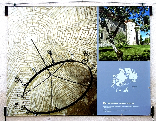 "Un automne de l'Ource et la Laigne", à aller admirer dans la cour du Musée du Pays Châtillonnais (entrée libre)