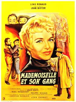MADEMOISELLE ET SON GANG BOX OFFICE FRANCE 1957 AFFICHE DE JEAN MASCII