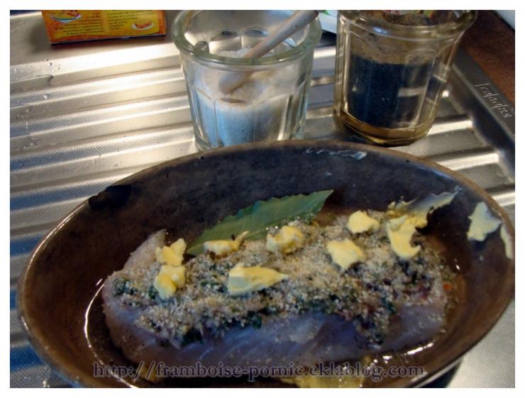 Dos de Cabillaud gratiné aux échalotes