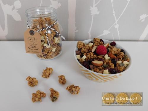 Granola aux graines et purée de noisettes 