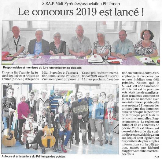ANNONCES DU CONCOURS