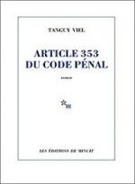 Tanguy Viel, Article 353 du code pénal, Editions de Minuit