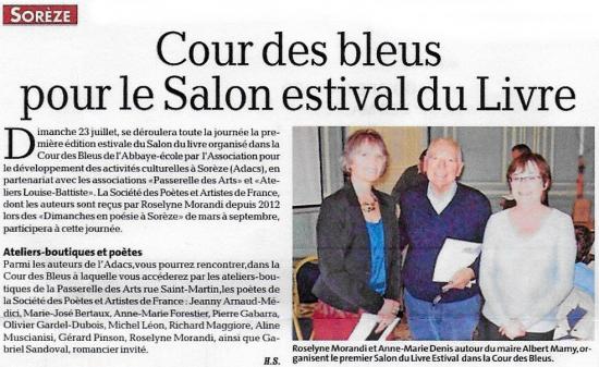 ECHOS DE L'ESTIVALE DU LIVRE