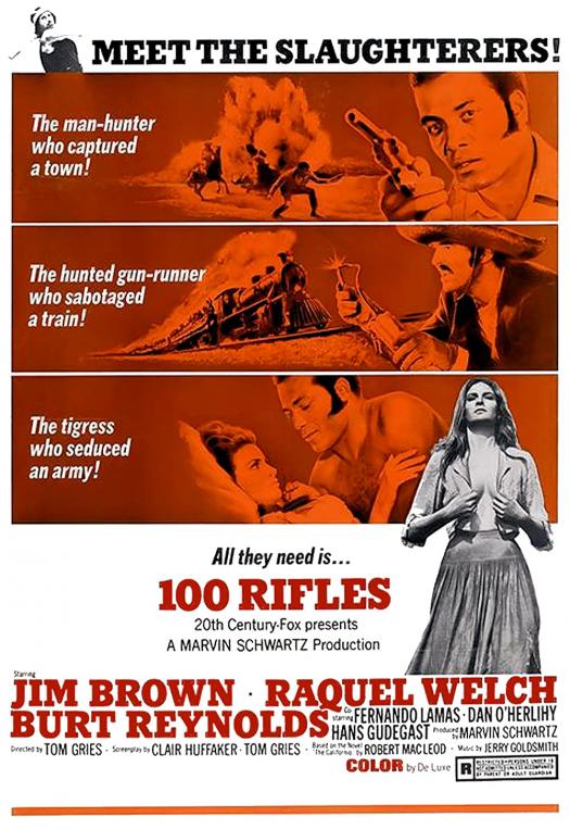 100 RIFLES BOX OFFICE USA 1969