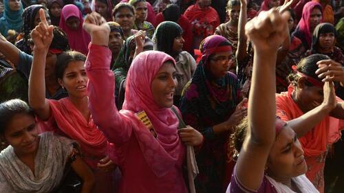 Grève des ouvrières du textile au Bengladesh