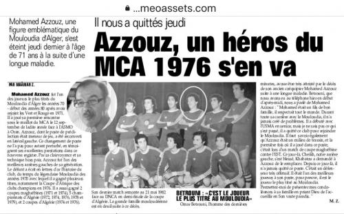 AZZOUZ Mohamed 1971/1982